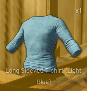 Long Sleeved T-Shirt[Light Blue]