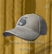 Vintage Baseball Hat[White]