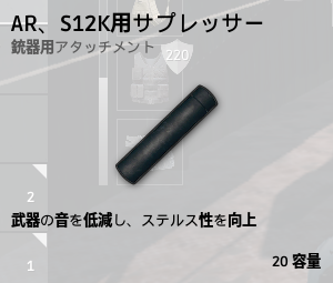 サプレッサー[AR、S12K]